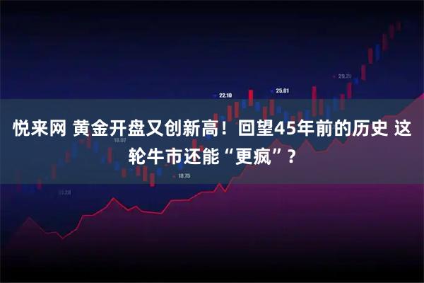悦来网 黄金开盘又创新高！回望45年前的历史 这轮牛市还能“更疯”？